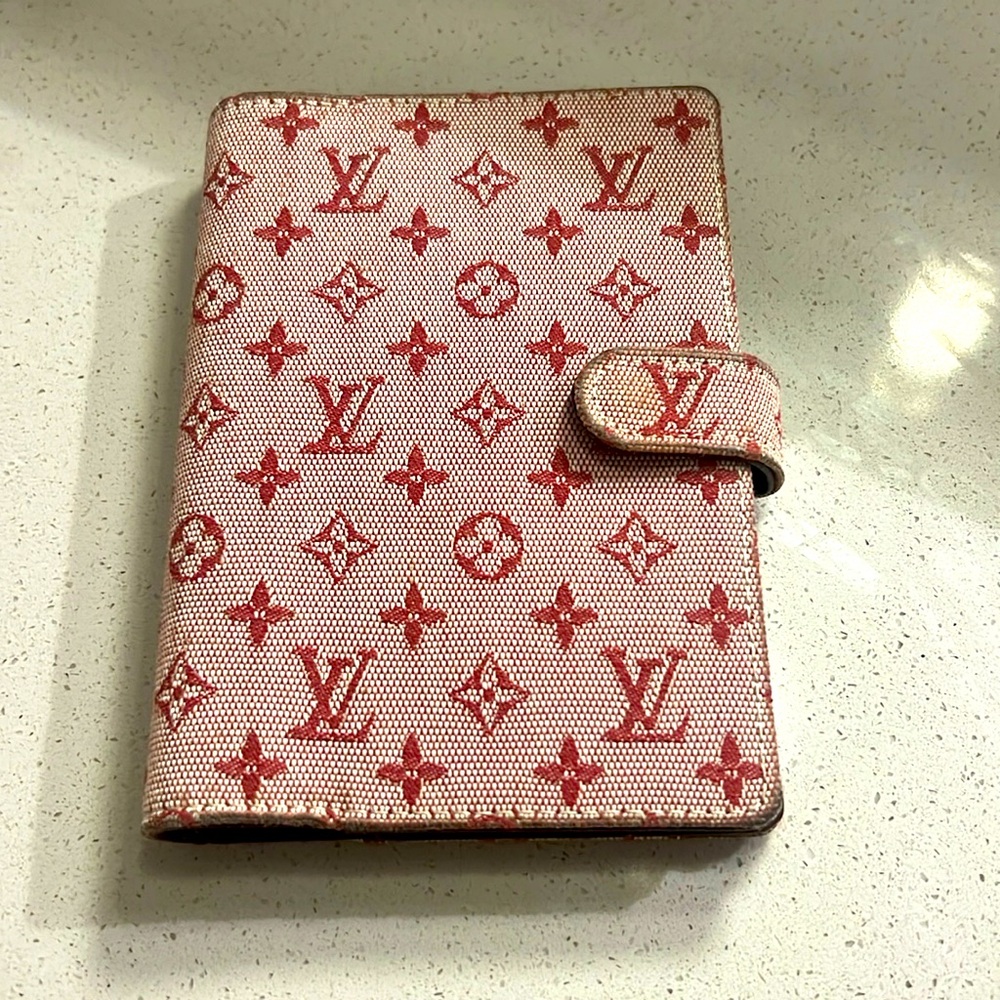 SOLD…. Authentic Louis Vuitton PK Min Lin agenda cover ..